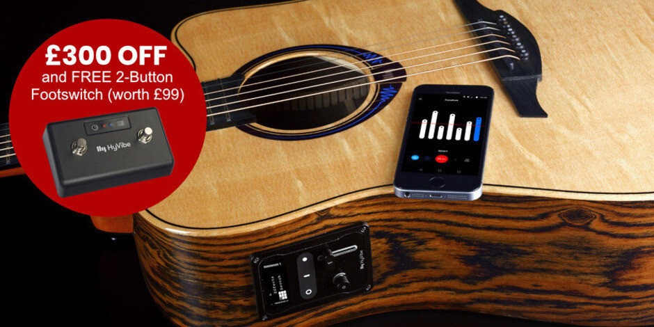 LAG HyVibe - SAVE £300 and get a FREE footswitch worth £99!
