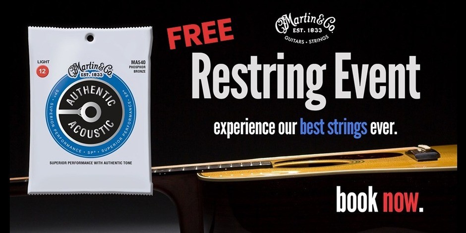 THIS EVENT HAS NOW PASSED -  Martin Restring Event - Saturday 13th July