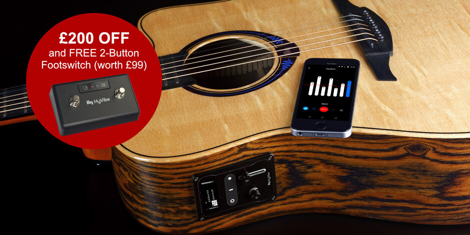 LAG HyVibe - SAVE �200 and get a FREE footswitch worth �99!