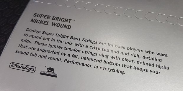Dunlop Super Bright Bass Strings Review