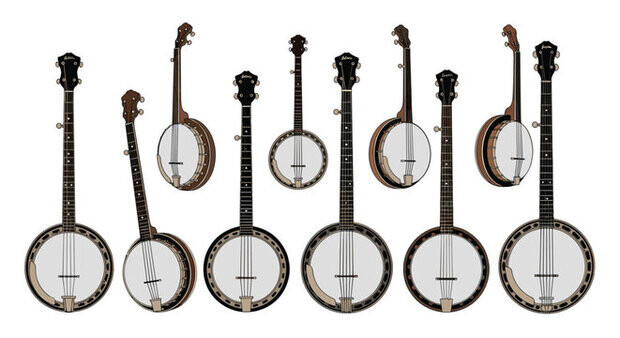 different types of banjo